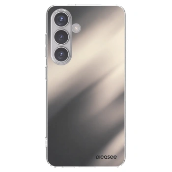 Picasee silikonový průhledný obal pro Samsung Galaxy S24 S921B 5G - Smoky Beige