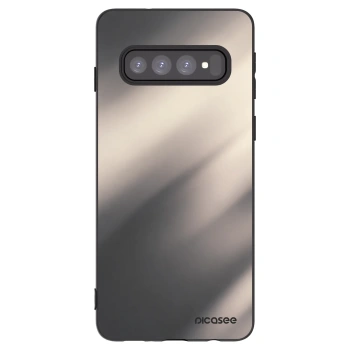 Picasee silikonový černý obal pro Samsung Galaxy S10 G973 - Smoky Beige