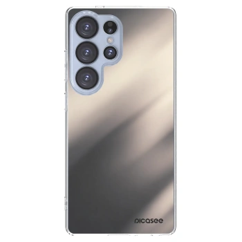 Picasee silikonový průhledný obal pro Samsung Galaxy S25 Ultra 5G - Smoky Beige