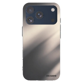 Picasee silikonový průhledný obal pro Apple iPhone 17 Pro - Smoky Beige
