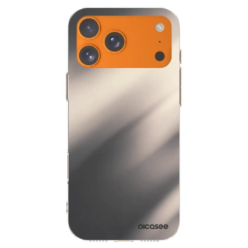 Picasee silikonový průhledný obal pro Apple iPhone 17 Pro Max - Smoky Beige