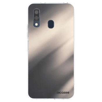 Picasee silikonový průhledný obal pro Samsung Galaxy A40 A405F - Smoky Beige