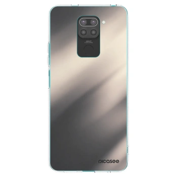 Picasee silikonový černý obal pro Xiaomi Redmi Note 9 - Smoky Beige