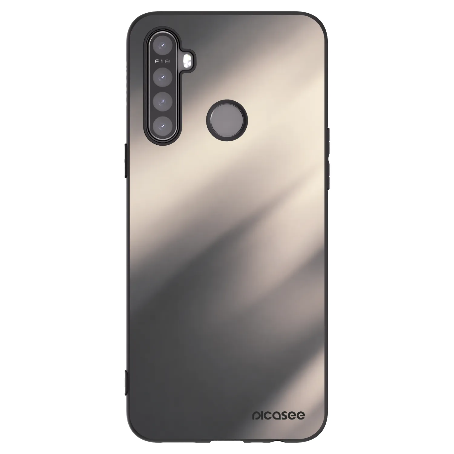 Picasee silikonový černý obal pro Realme 6i - Smoky Beige
