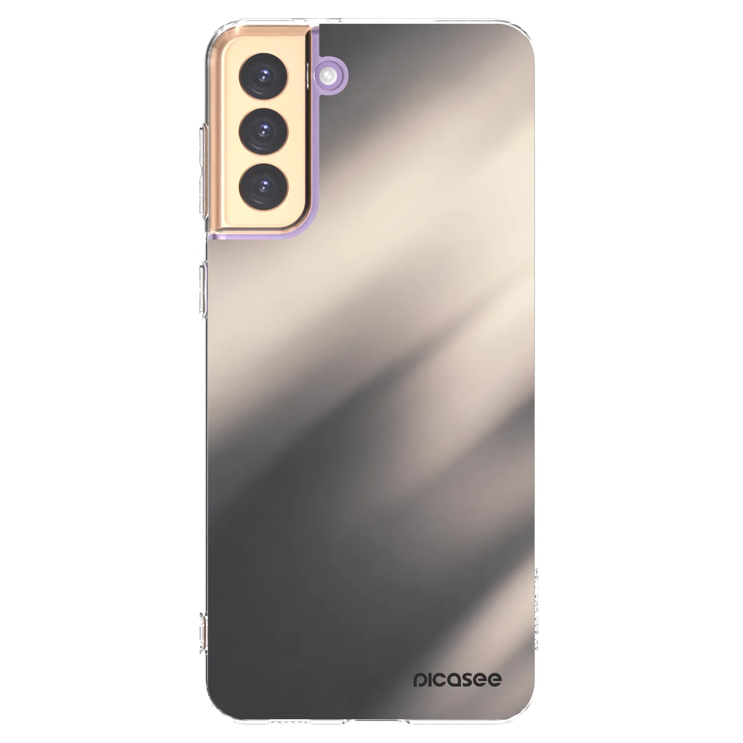Picasee silikonový průhledný obal pro Samsung Galaxy S21+ 5G G996F - Smoky Beige