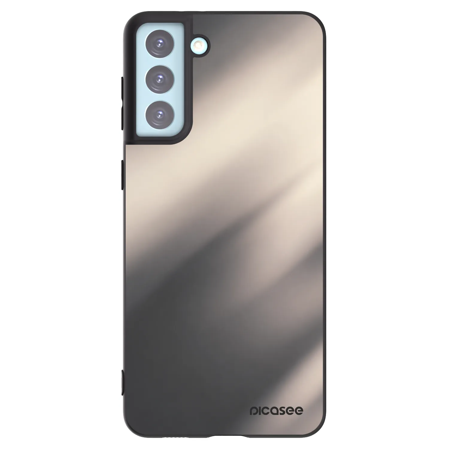 Picasee silikonový černý obal pro Samsung Galaxy S21+ 5G G996F - Smoky Beige