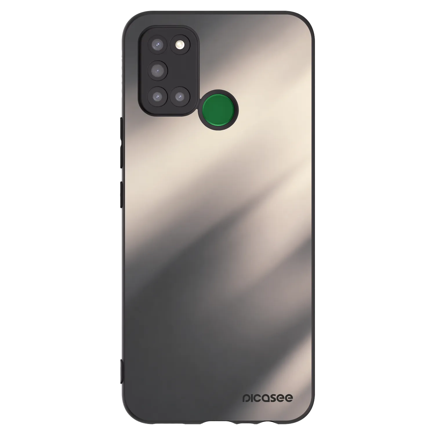 Picasee silikonový černý obal pro Realme 7i - Smoky Beige