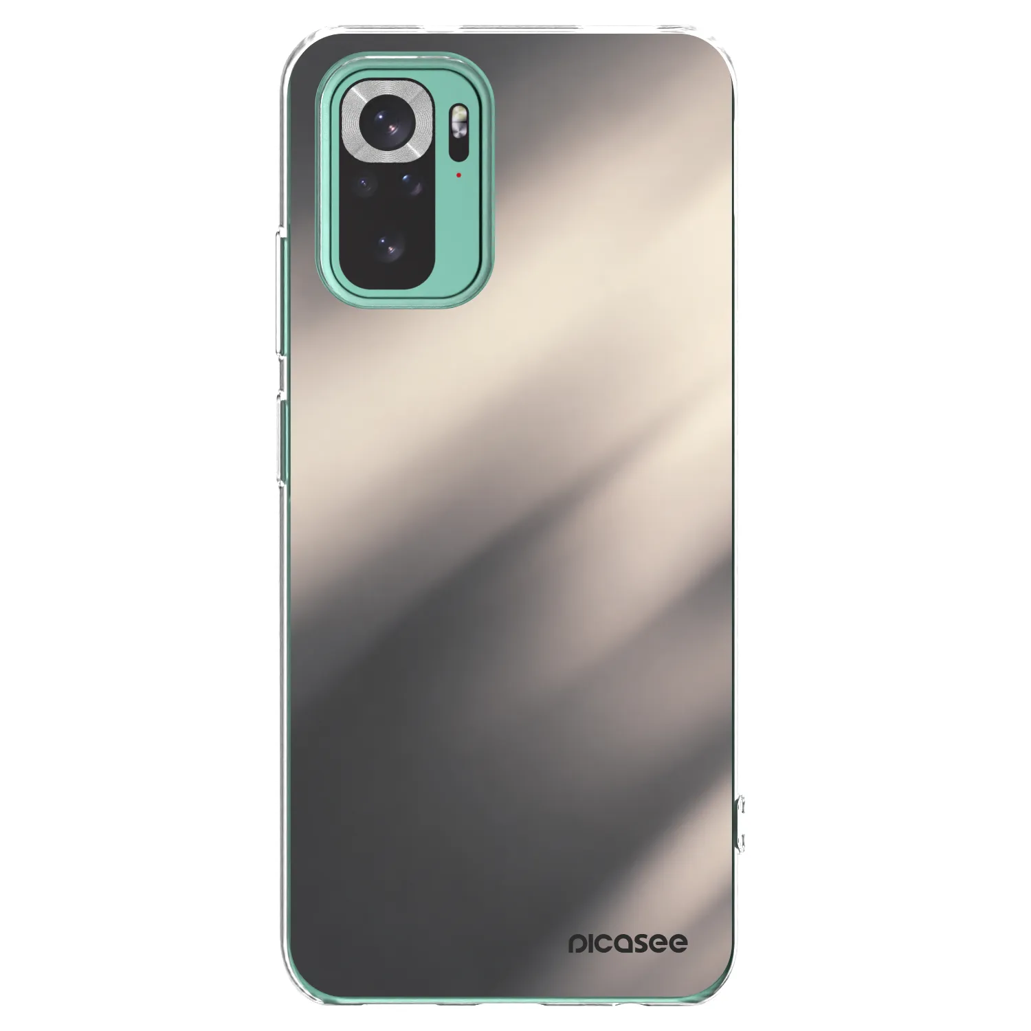 Picasee silikonový průhledný obal pro Xiaomi Redmi Note 10 Pro - Smoky Beige