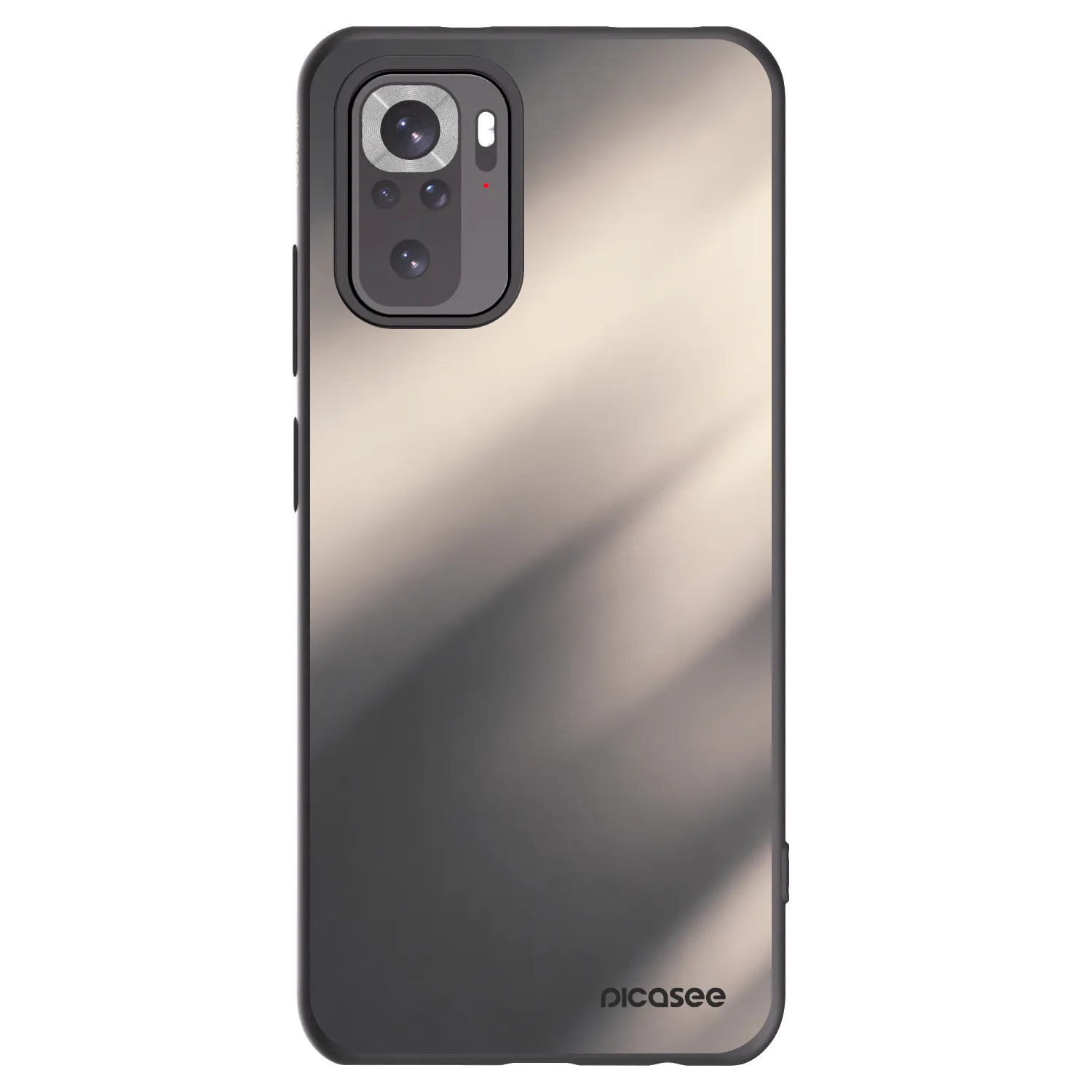 Picasee silikonový černý obal pro Xiaomi Redmi Note 10S - Smoky Beige