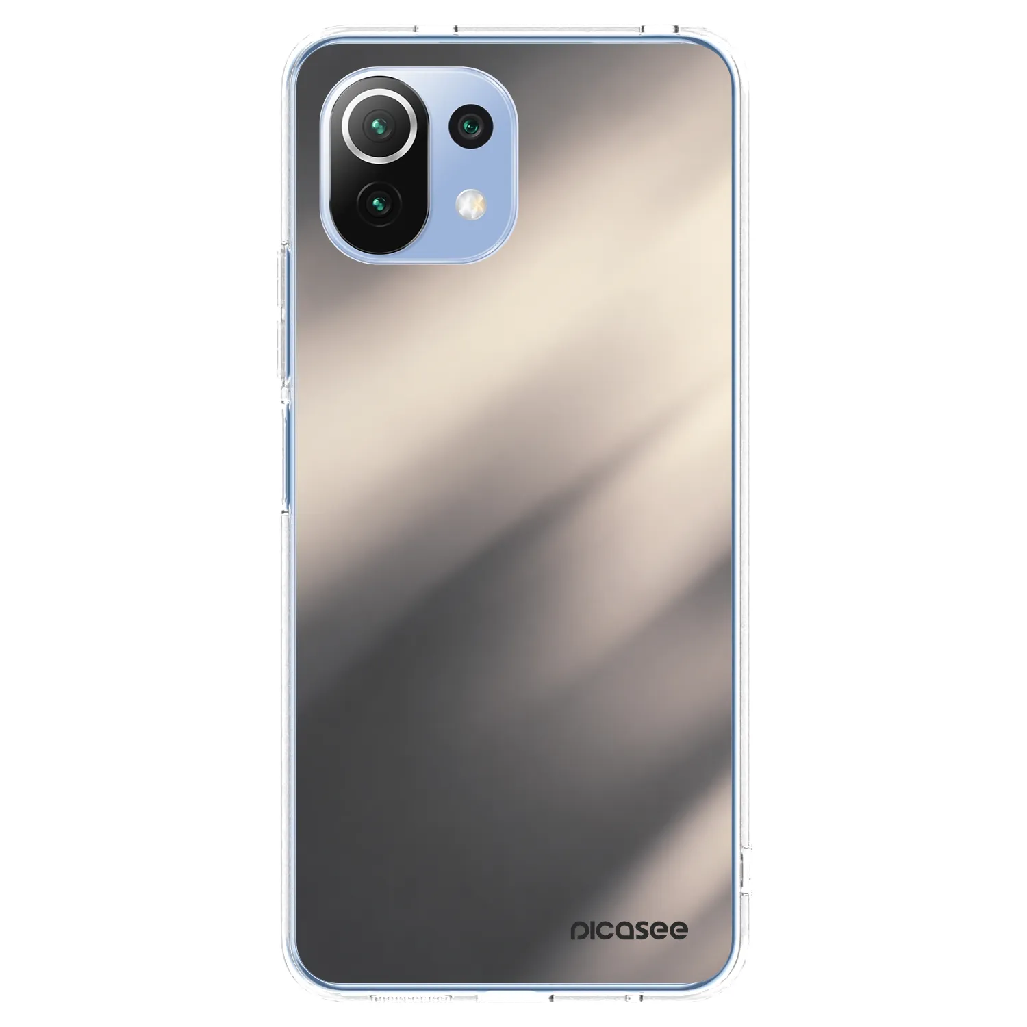 Picasee silikonový průhledný obal pro Xiaomi Mi 11 Lite - Smoky Beige