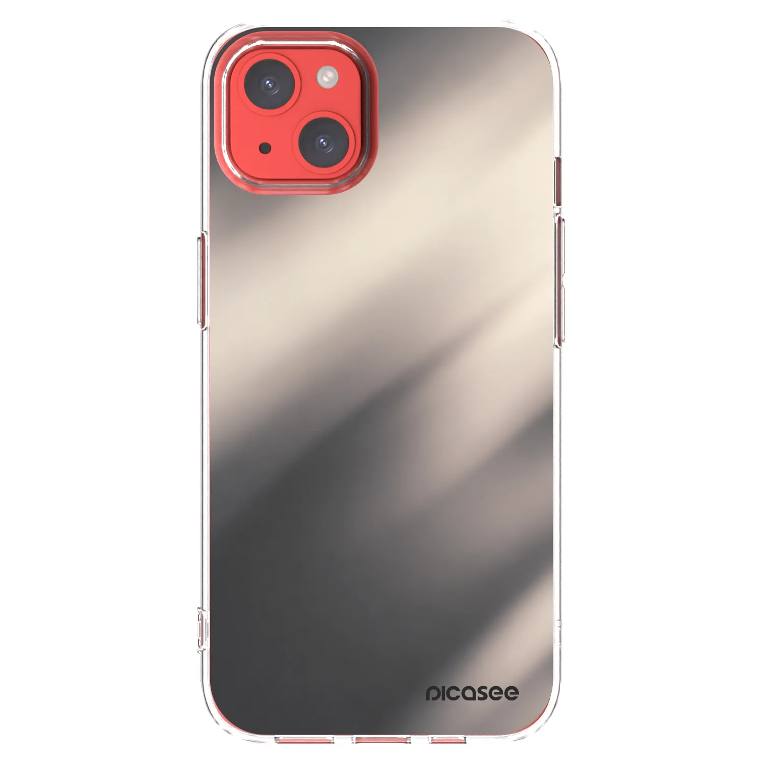 Picasee silikonový průhledný obal pro Apple iPhone 13 - Smoky Beige