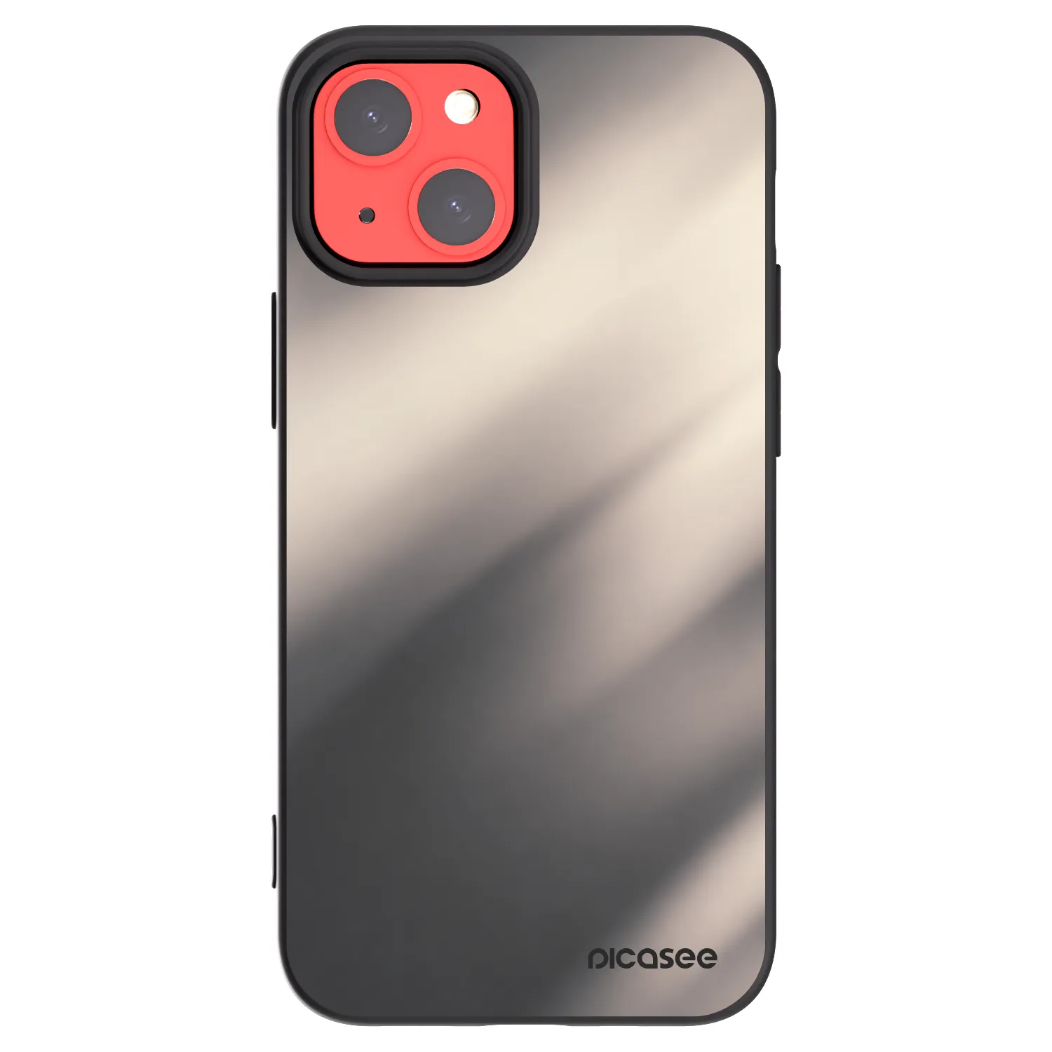 Picasee silikonový černý obal pro Apple iPhone 13 mini - Smoky Beige