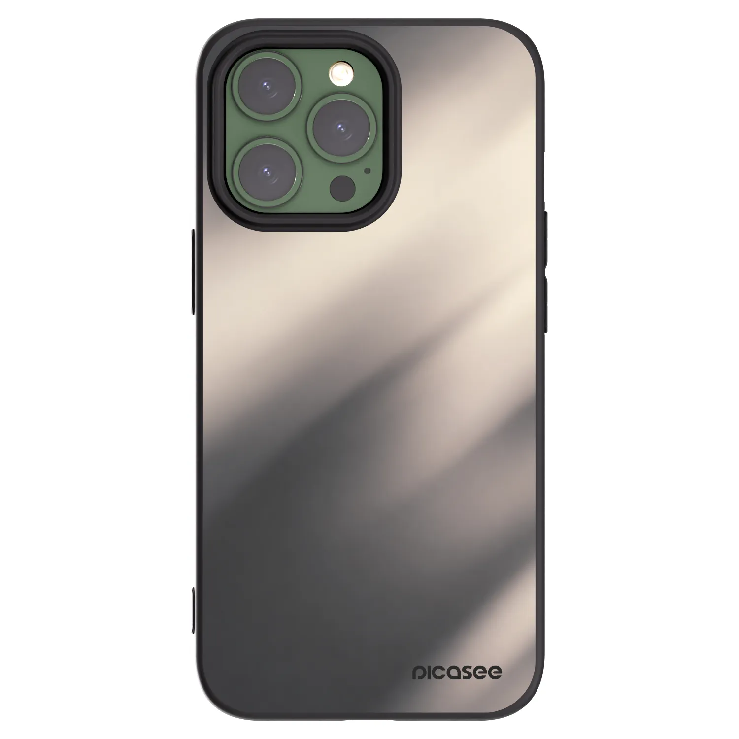 Picasee silikonový černý obal pro Apple iPhone 13 Pro - Smoky Beige