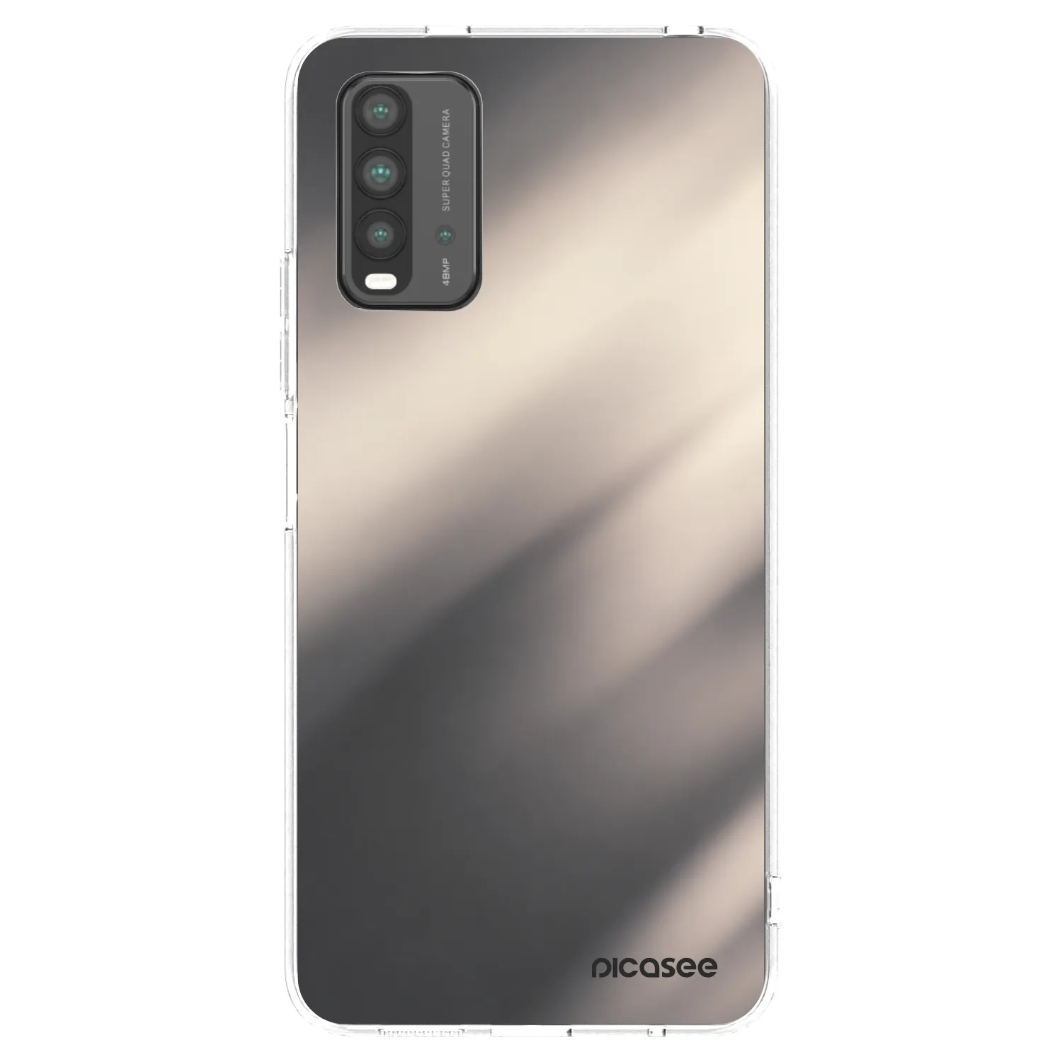 Picasee silikonový průhledný obal pro Xiaomi Redmi 9T - Smoky Beige