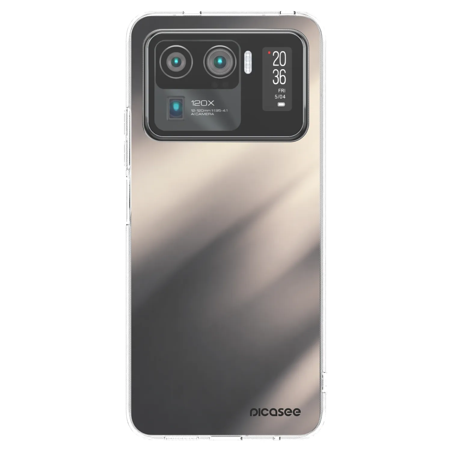 Picasee silikonový průhledný obal pro Xiaomi Mi 11 Ultra - Smoky Beige