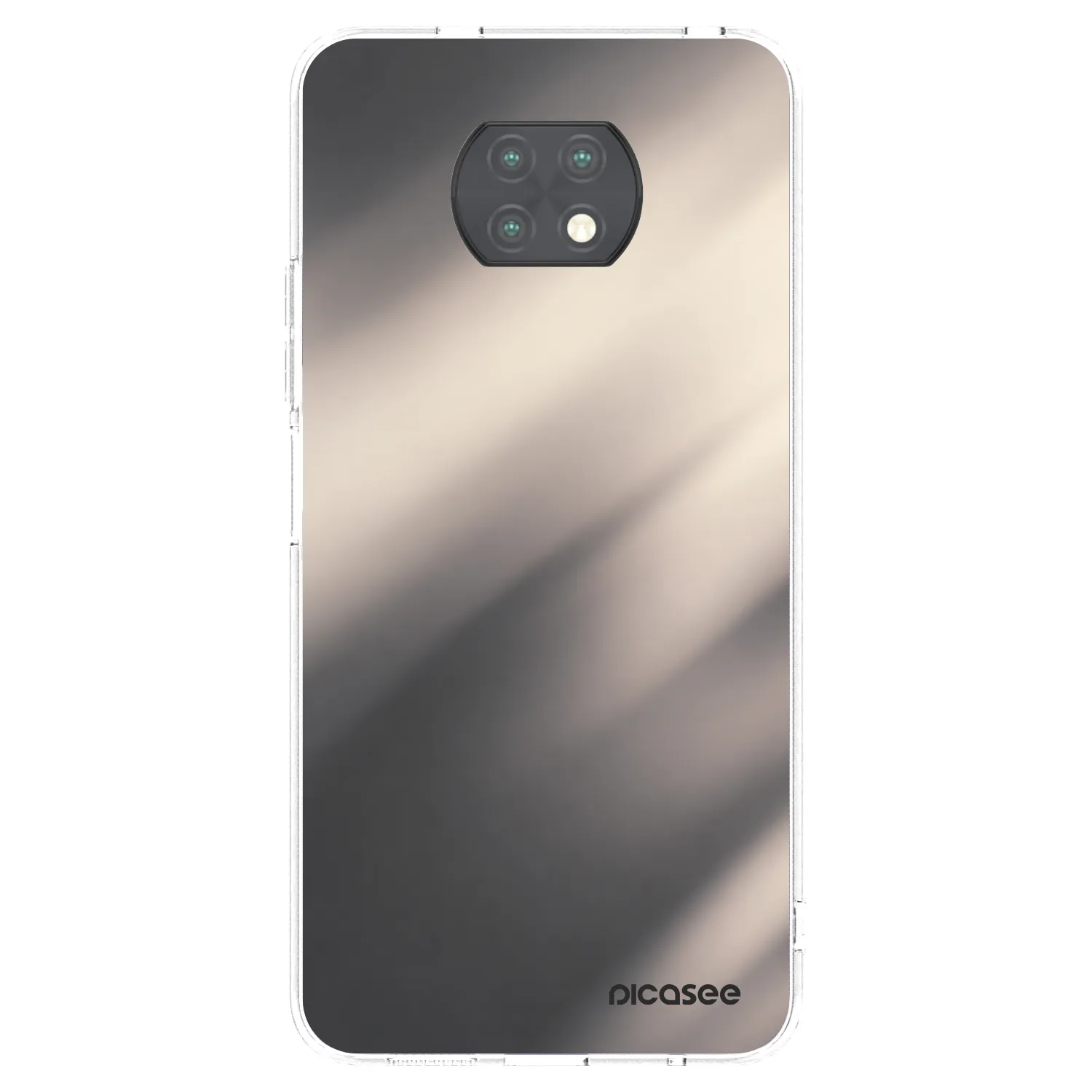 Picasee silikonový průhledný obal pro Xiaomi Redmi Note 9T - Smoky Beige
