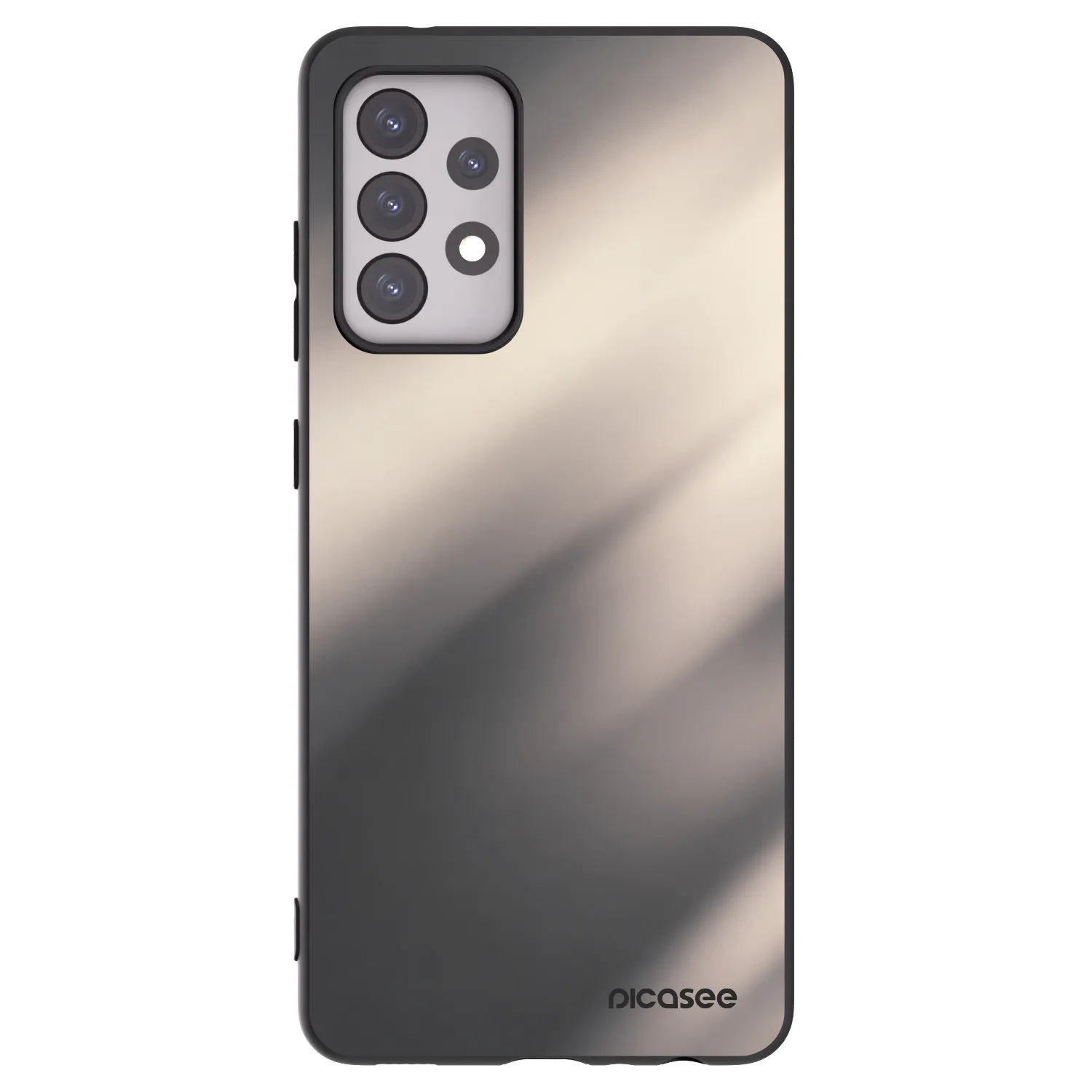 Picasee silikonový černý obal pro Samsung Galaxy A52s 5G A528B - Smoky Beige