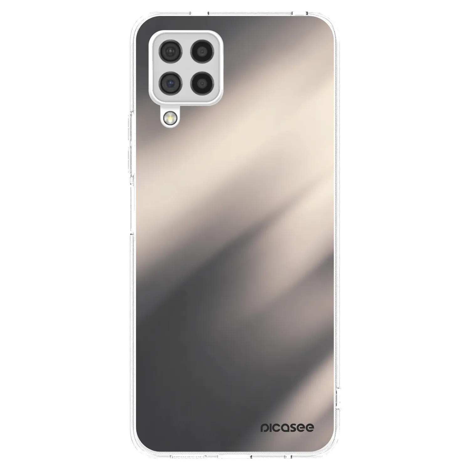 Picasee silikonový průhledný obal pro Samsung Galaxy A22 A225F 4G - Smoky Beige