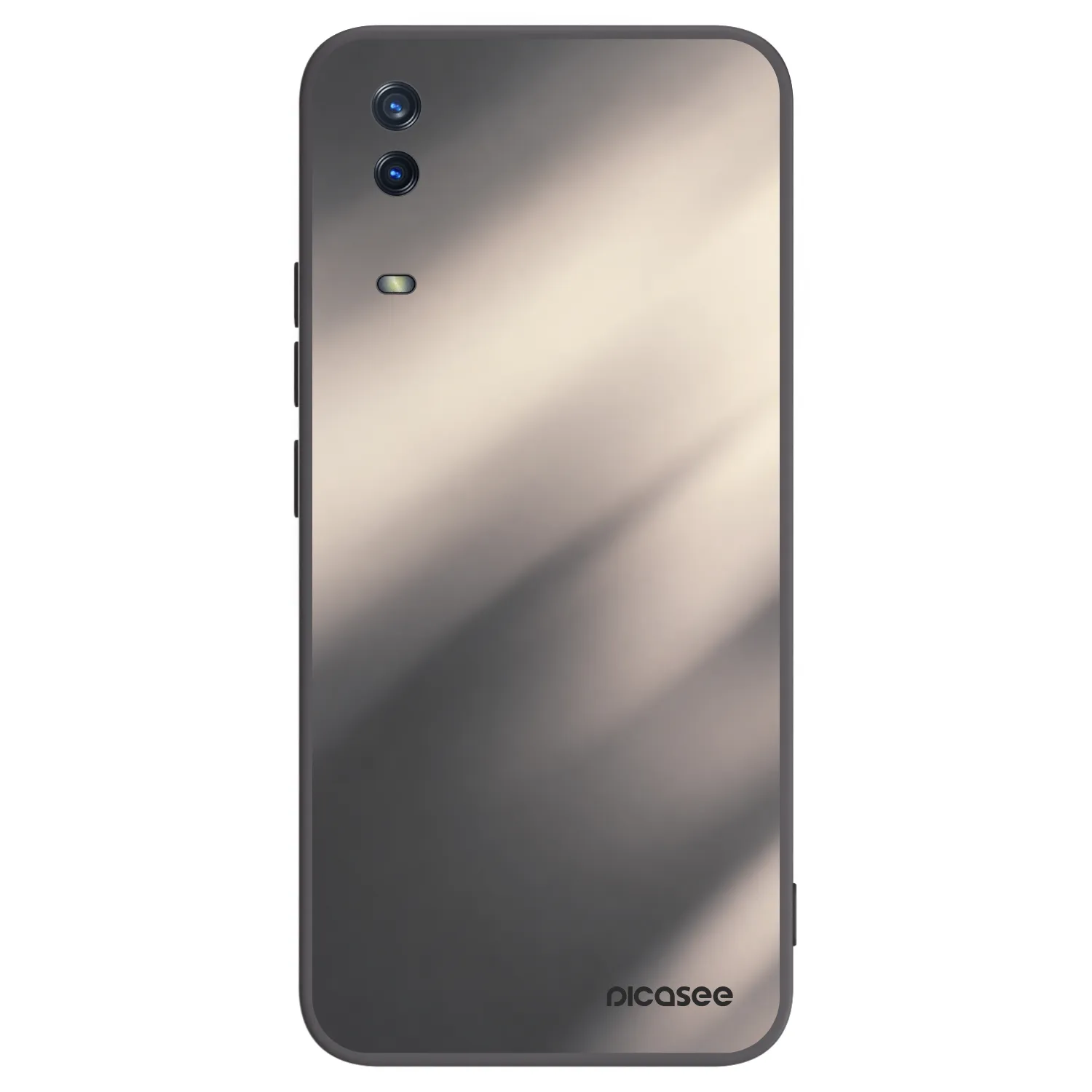 Picasee silikonový černý obal pro Vivo Y11s - Smoky Beige