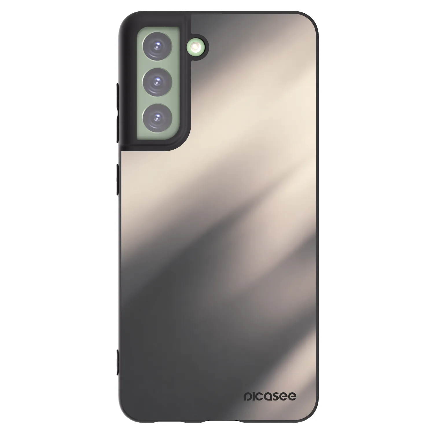 Picasee silikonový černý obal pro Samsung Galaxy S21 FE 5G - Smoky Beige
