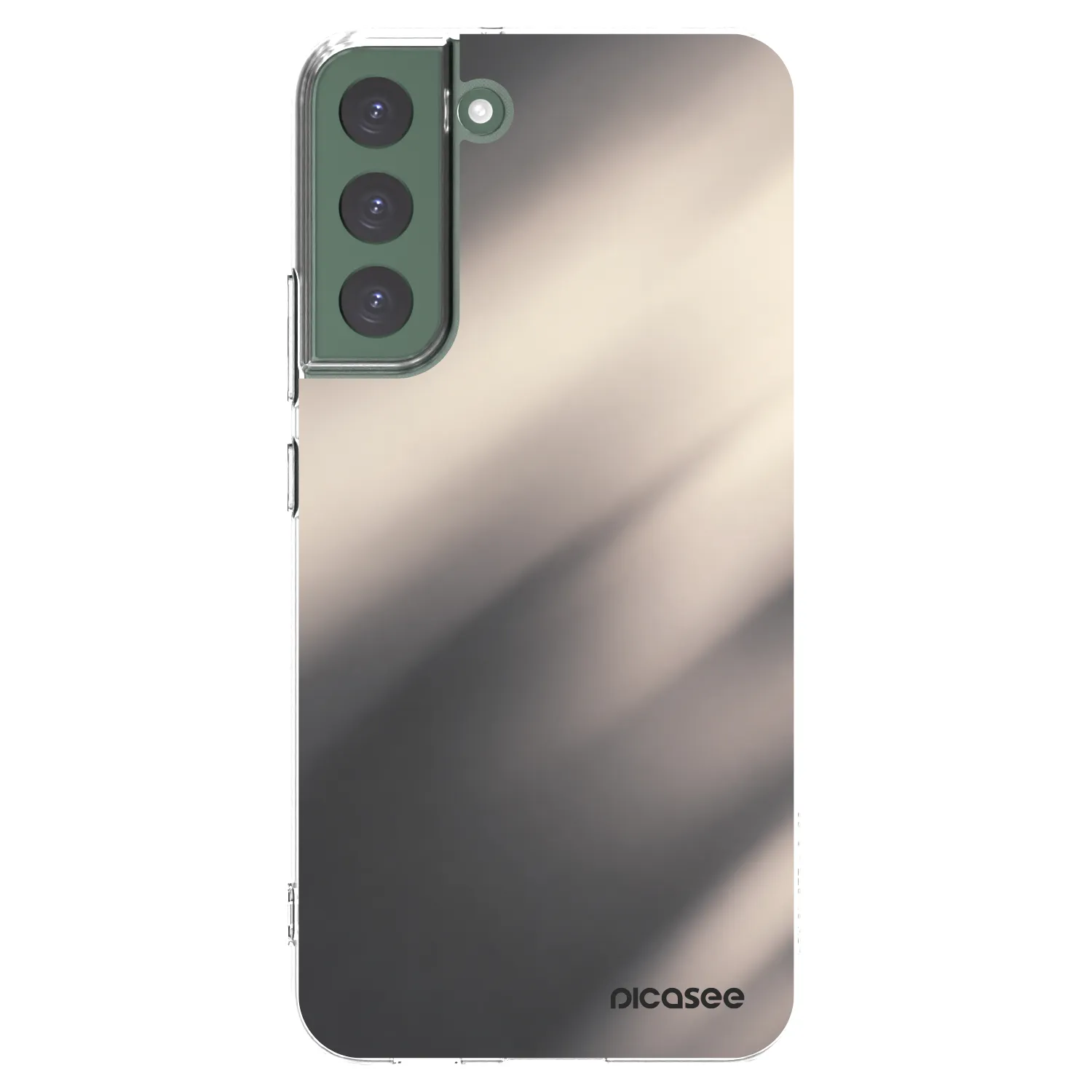 Picasee silikonový průhledný obal pro Samsung Galaxy S22+ 5G - Smoky Beige