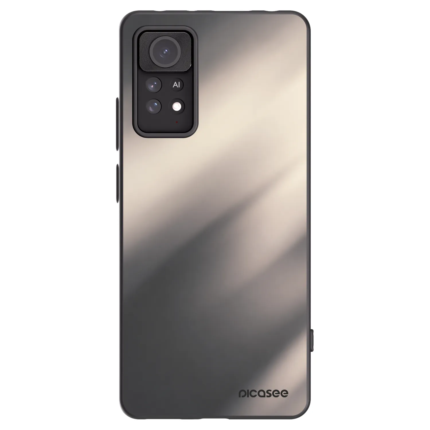 Picasee silikonový černý obal pro Xiaomi Redmi Note 11 Pro - Smoky Beige