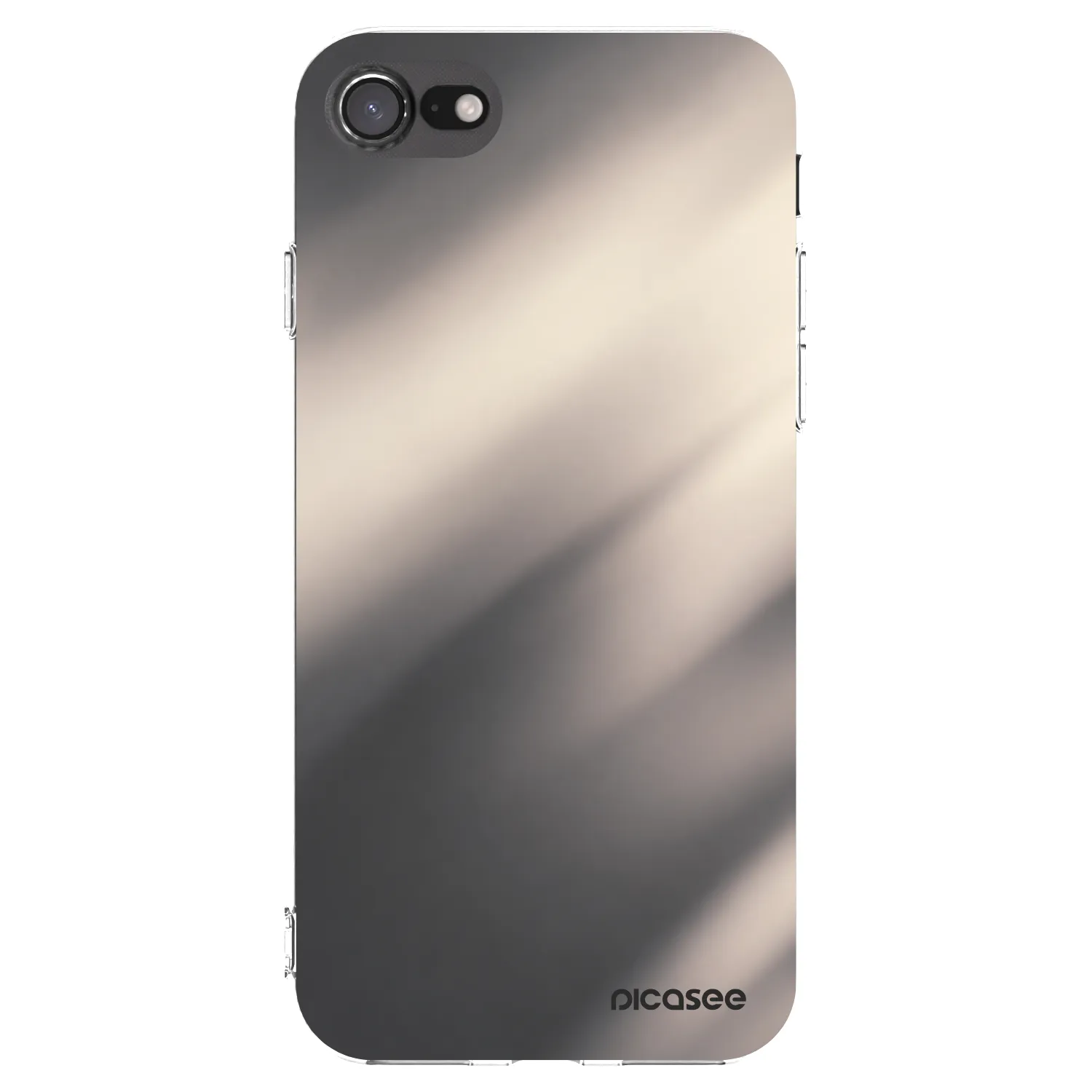 Picasee silikonový průhledný obal pro Apple iPhone SE 2022 - Smoky Beige