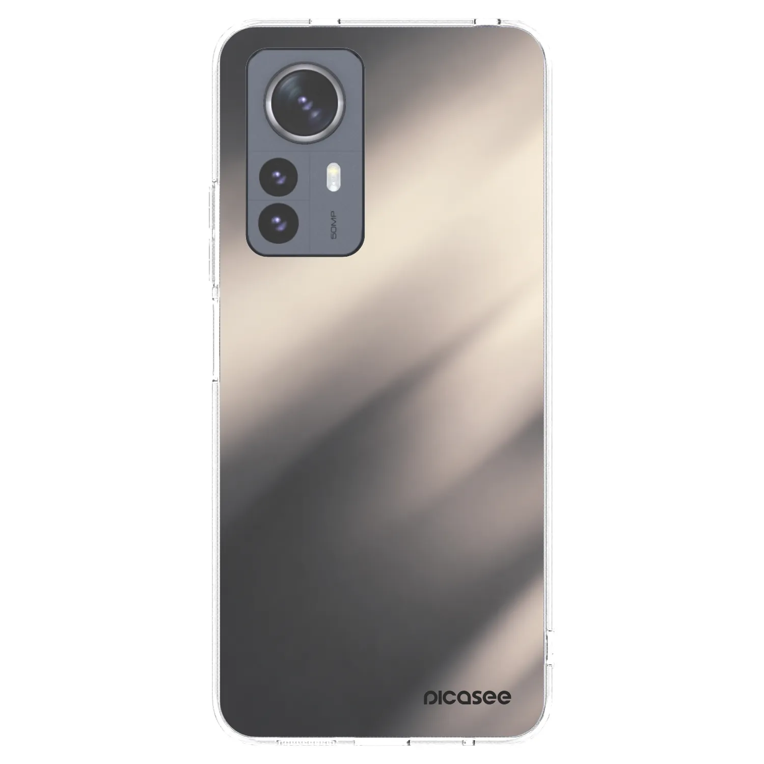 Picasee silikonový průhledný obal pro Xiaomi 12 Pro - Smoky Beige