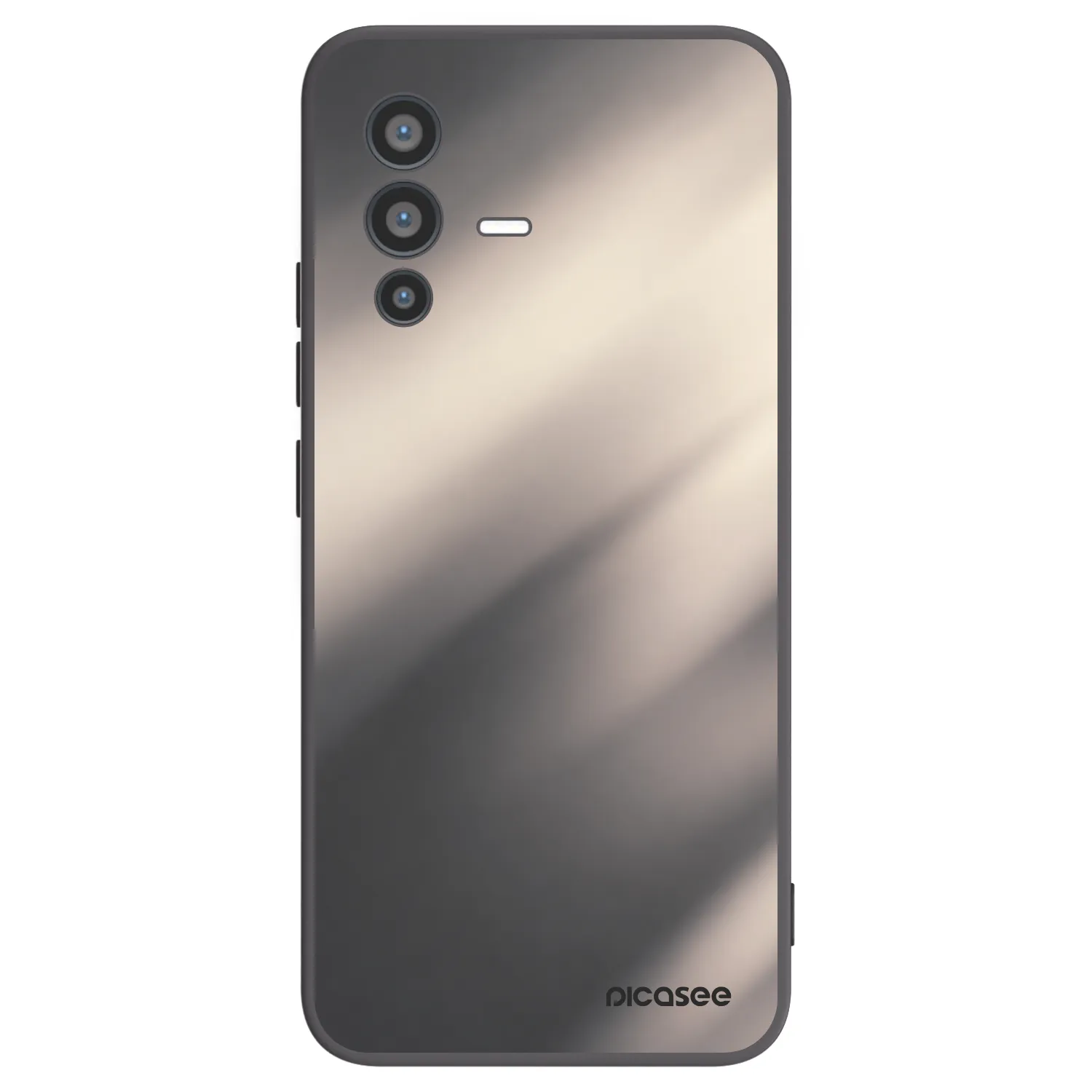 Picasee silikonový černý obal pro Vivo V23 5G - Smoky Beige