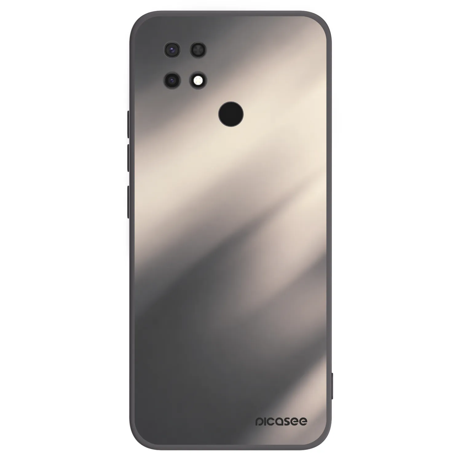 Picasee silikonový černý obal pro Xiaomi Redmi 10C - Smoky Beige