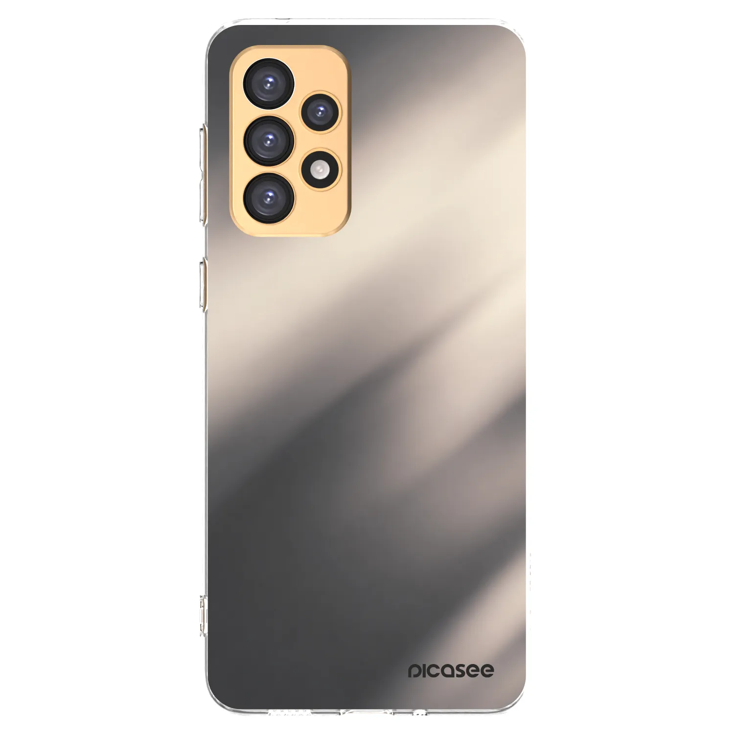Picasee silikonový průhledný obal pro Samsung Galaxy A33 5G A336 - Smoky Beige
