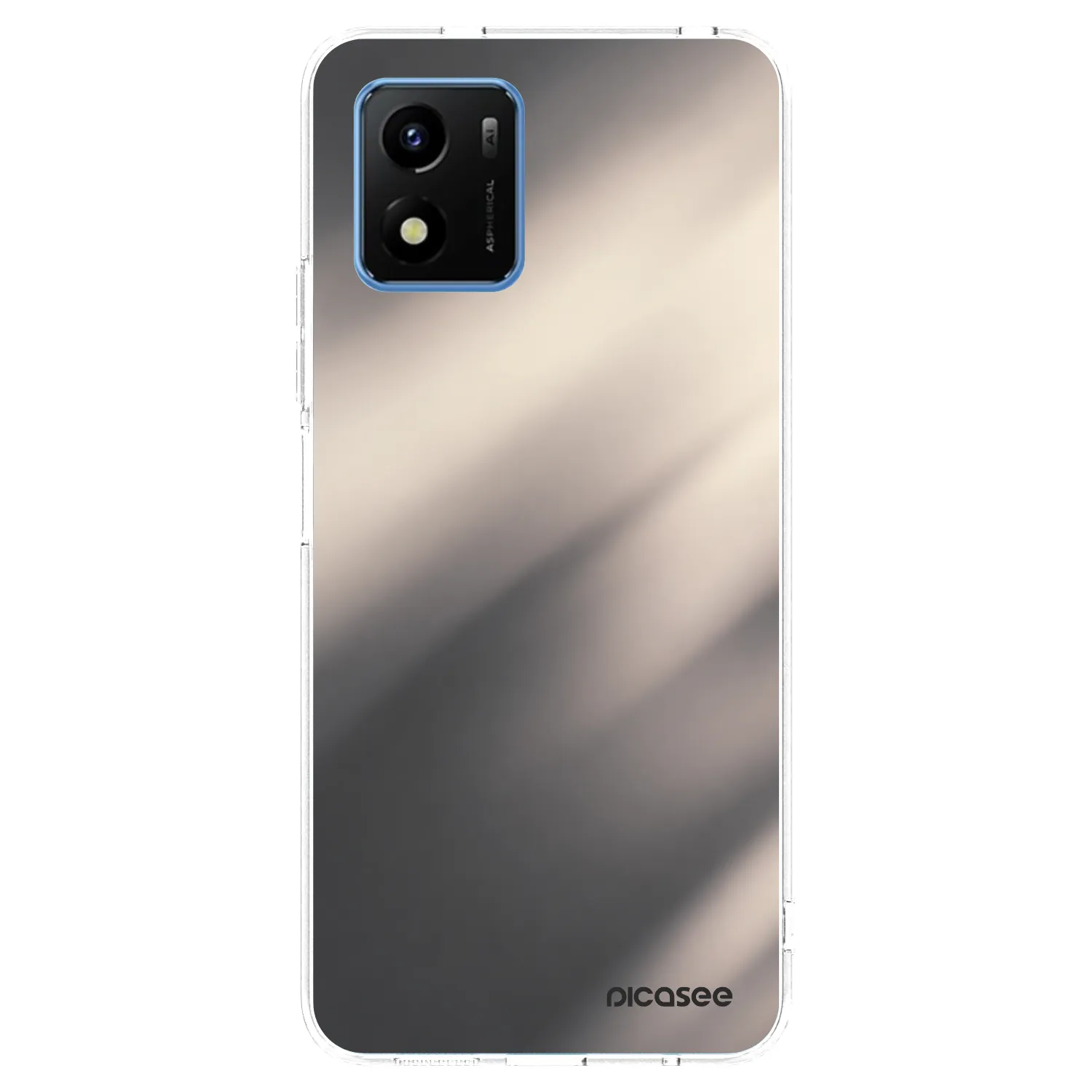 Picasee silikonový průhledný obal pro Vivo Y01 - Smoky Beige