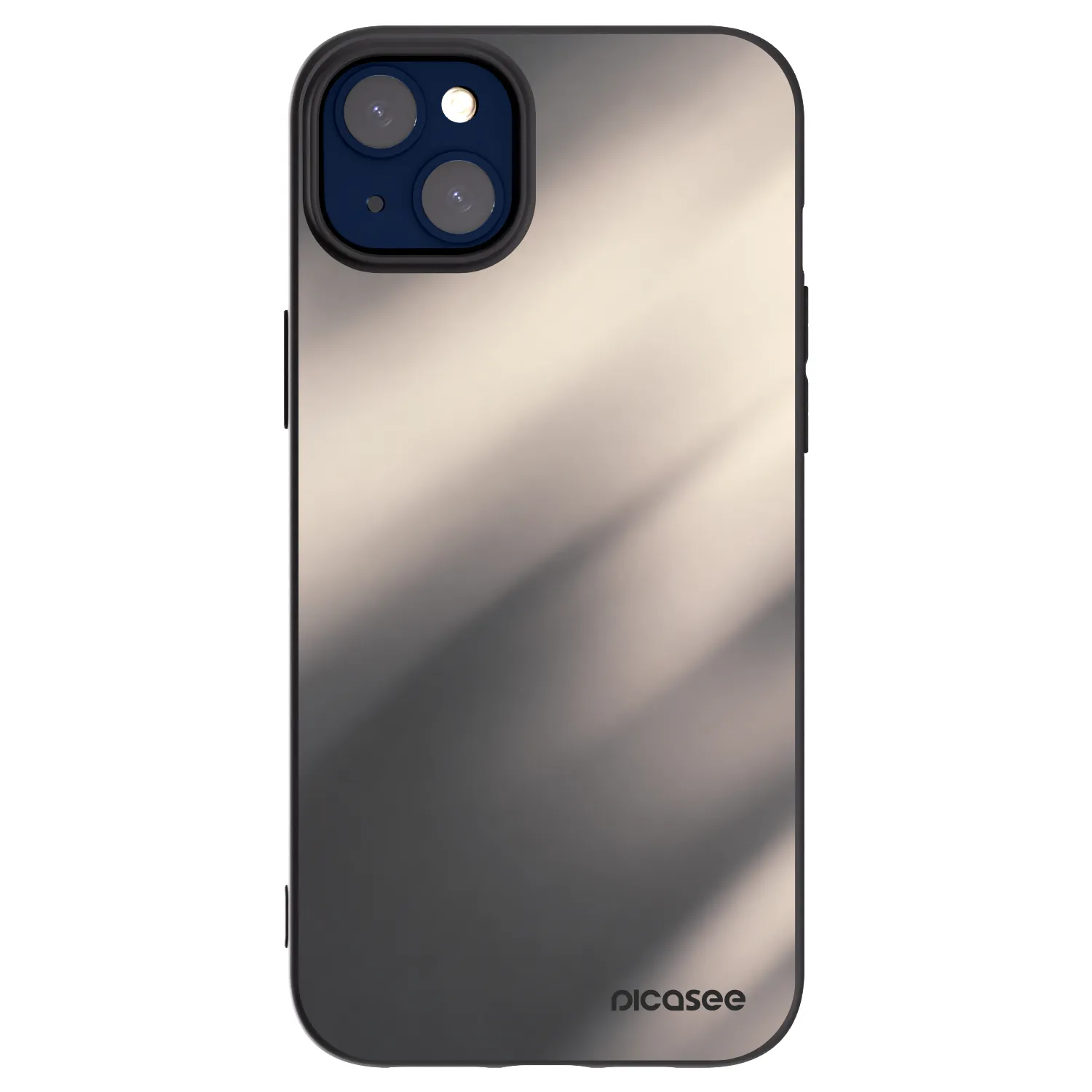 Picasee silikonový černý obal pro Apple iPhone 14 Plus - Smoky Beige