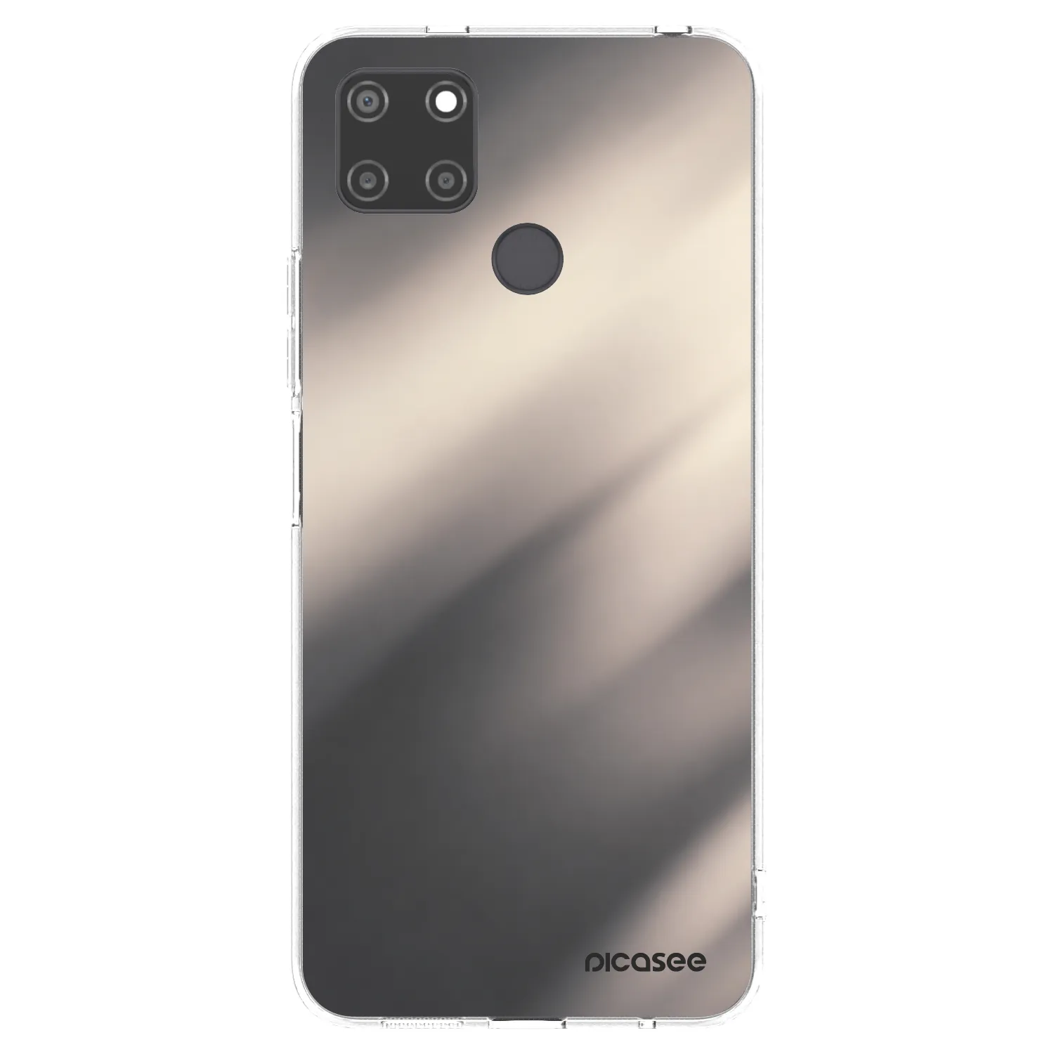 Picasee silikonový průhledný obal pro Realme C21Y - Smoky Beige