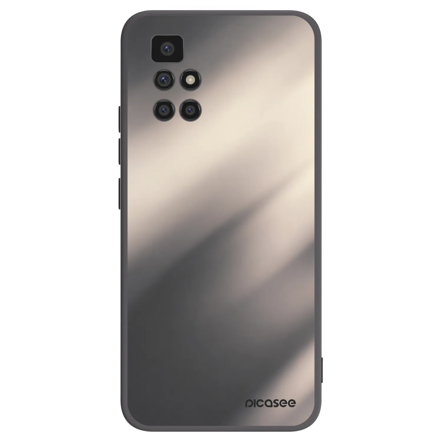 Picasee silikonový černý obal pro Xiaomi Redmi 10 (2022) - Smoky Beige