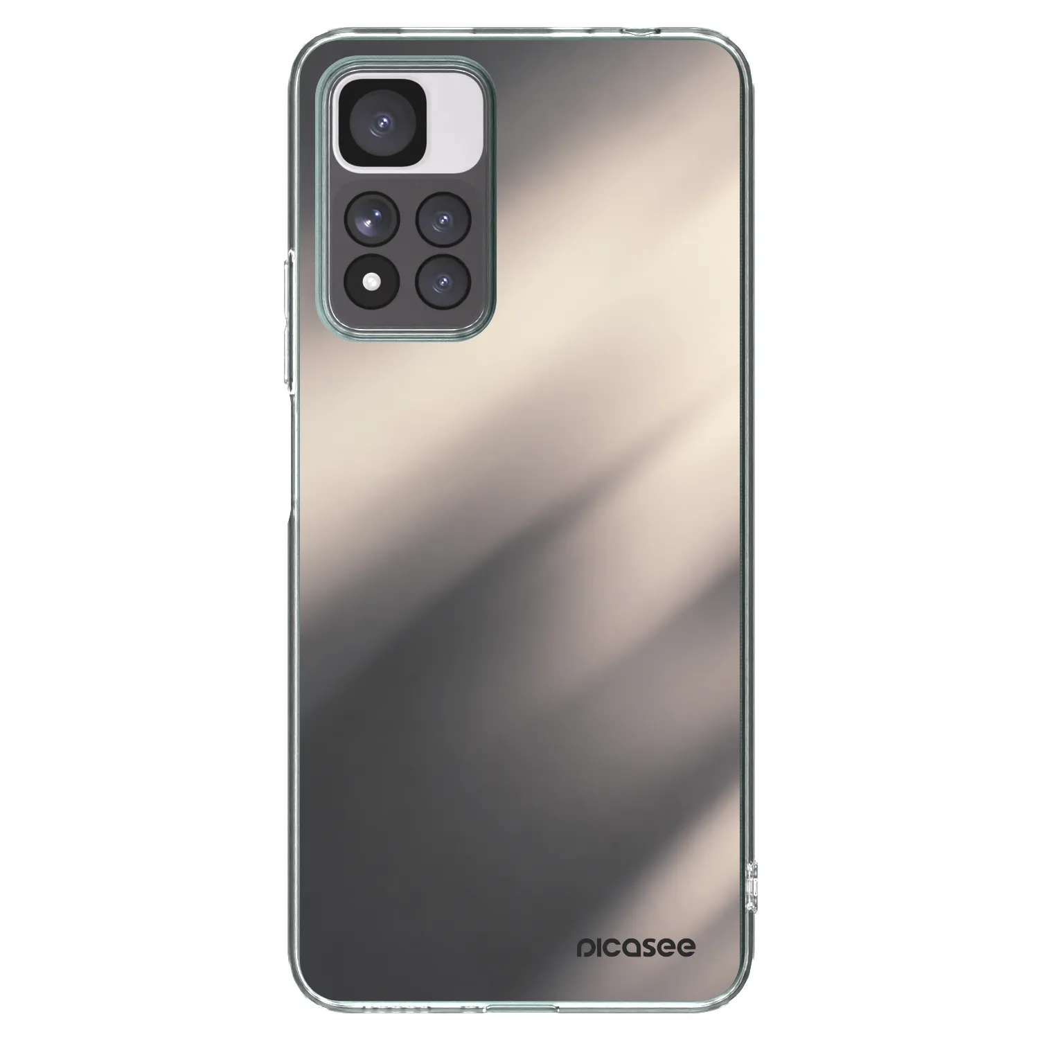 Picasee silikonový průhledný obal pro Xiaomi Redmi Note 11 Pro+ 5G - Smoky Beige