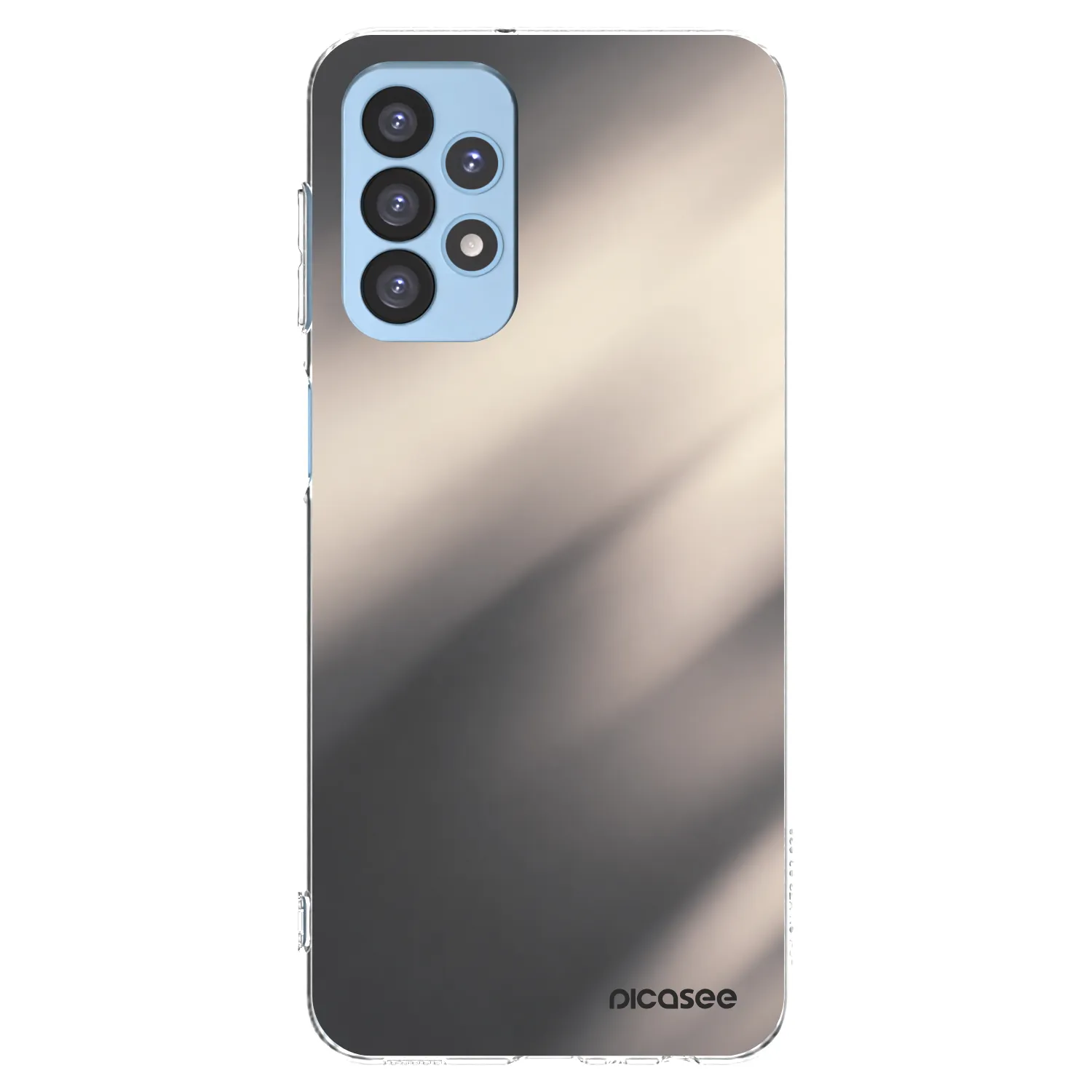 Picasee silikonový průhledný obal pro Samsung Galaxy A23 A235F 4G - Smoky Beige