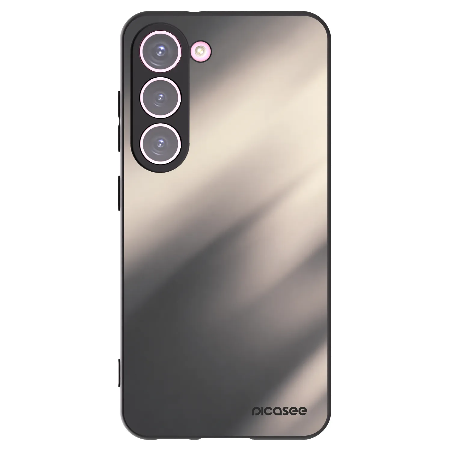Picasee silikonový černý obal pro Samsung Galaxy S23 5G - Smoky Beige