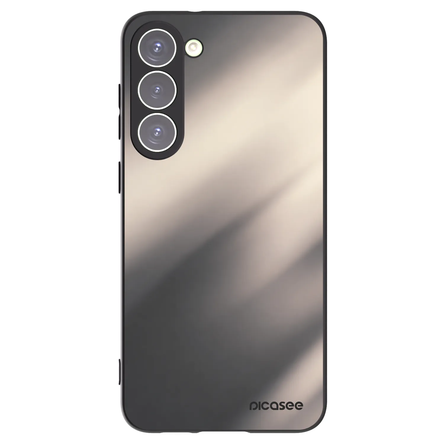 Picasee silikonový černý obal pro Samsung Galaxy S23+ 5G - Smoky Beige