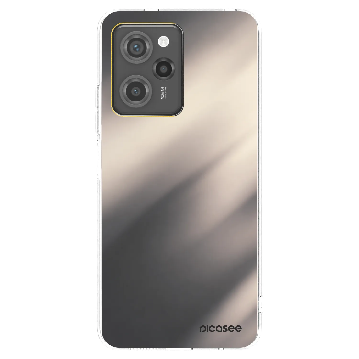 Picasee silikonový průhledný obal pro Xiaomi Poco X5 Pro - Smoky Beige