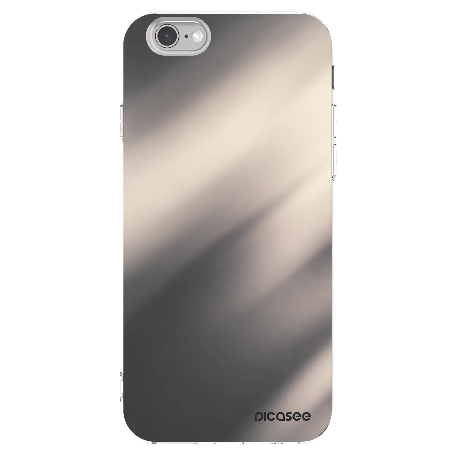 Picasee silikonový průhledný obal pro Apple iPhone 6/6S - Smoky Beige