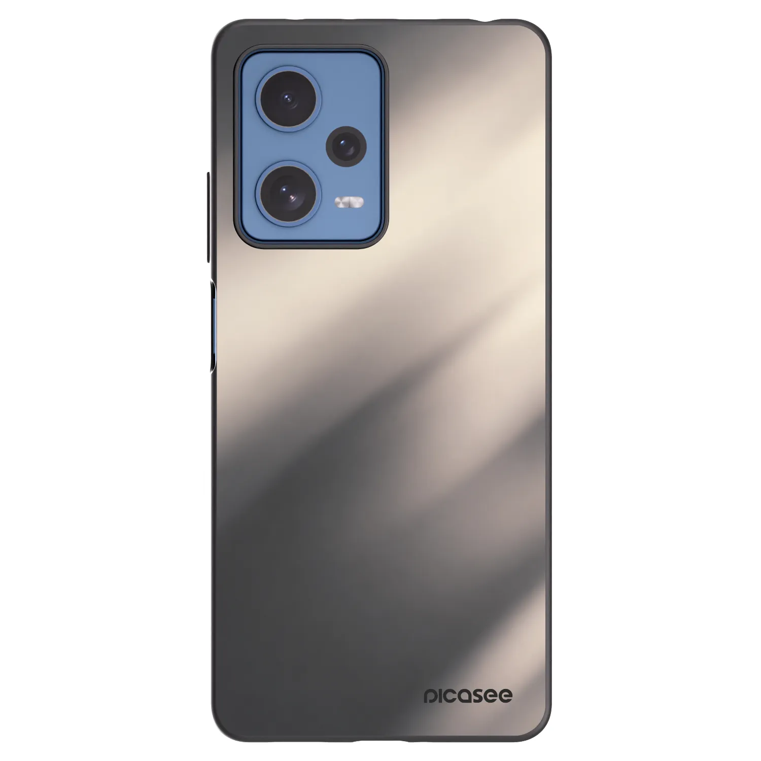 Picasee silikonový černý obal pro Xiaomi Redmi Note 12 Pro 5G - Smoky Beige