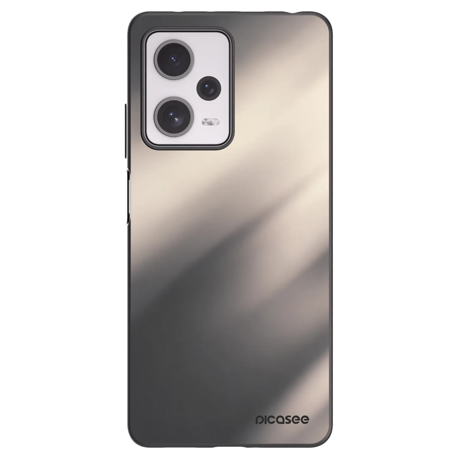 Picasee silikonový černý obal pro Xiaomi Redmi Note 12 Pro+ 5G - Smoky Beige