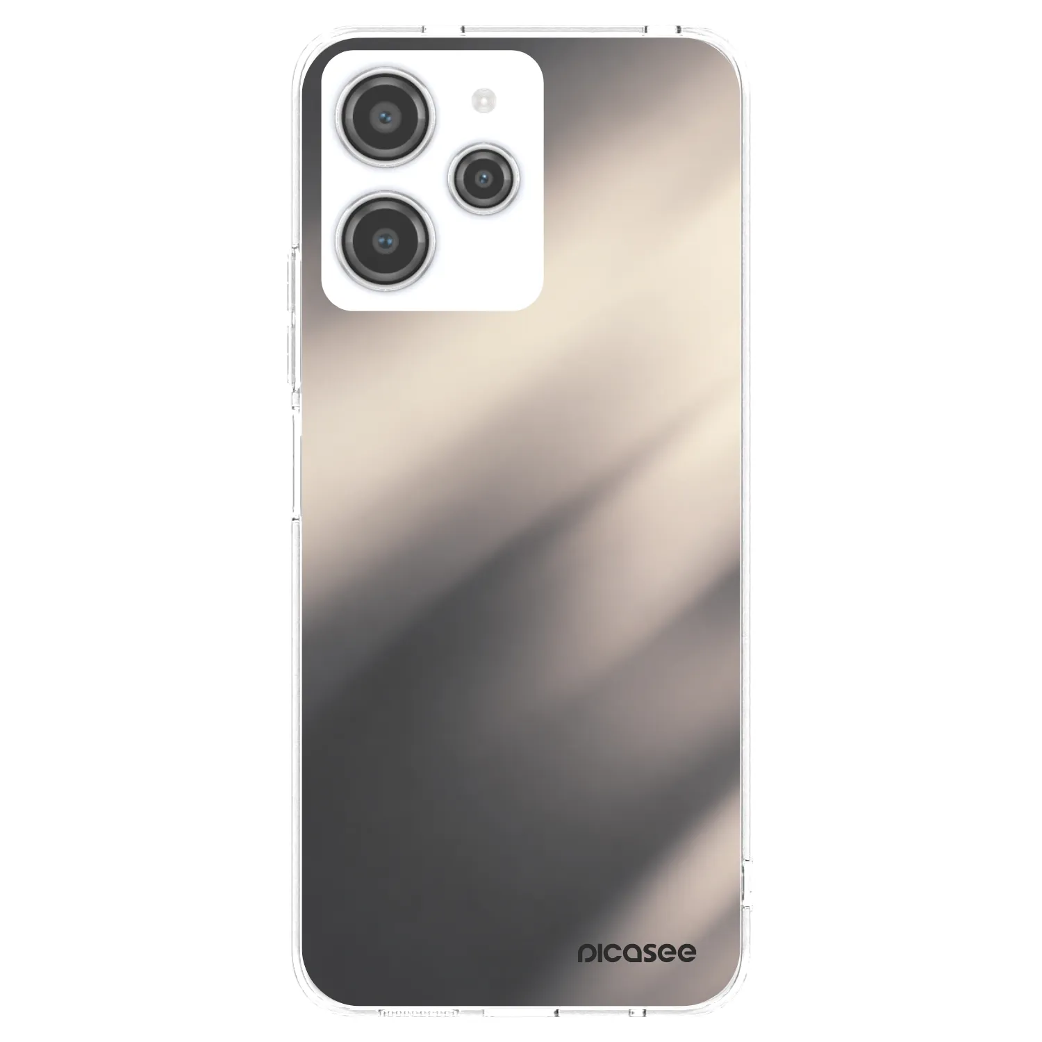 Picasee silikonový průhledný obal pro Xiaomi Redmi 12 4G - Smoky Beige