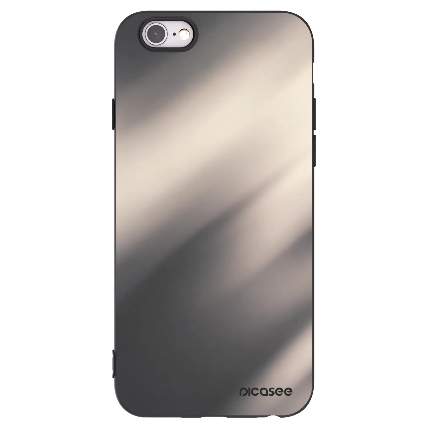 Picasee silikonový černý obal pro Apple iPhone 6/6S - Smoky Beige