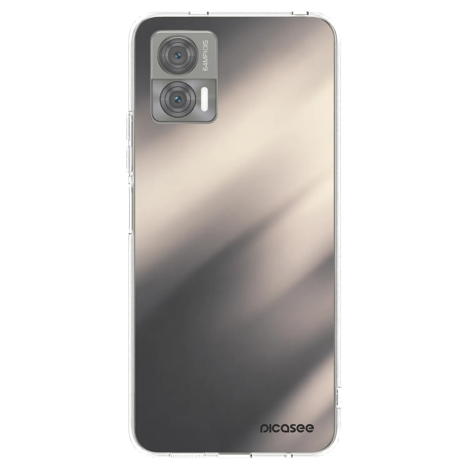 Picasee silikonový průhledný obal pro Motorola Edge 30 Neo - Smoky Beige