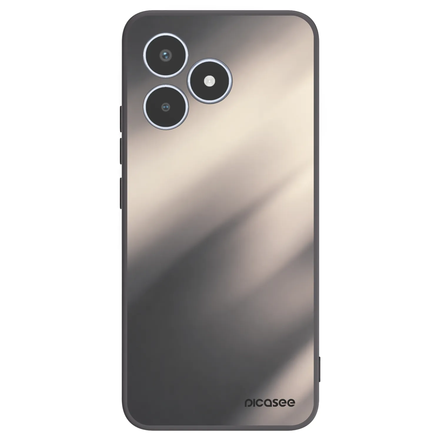Picasee silikonový černý obal pro Realme C53 - Smoky Beige