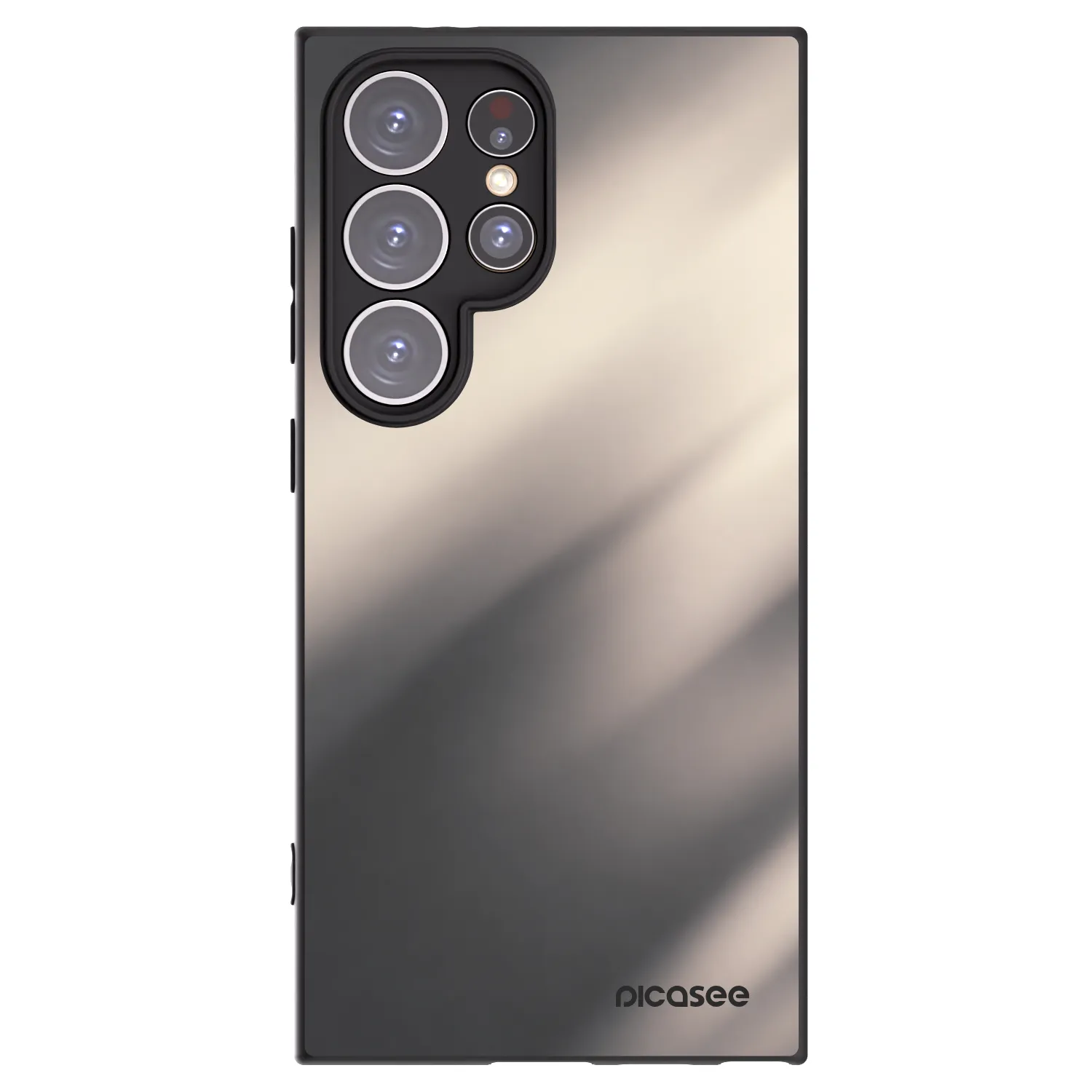 Picasee silikonový černý obal pro Samsung Galaxy S24 Ultra S928B 5G - Smoky Beige