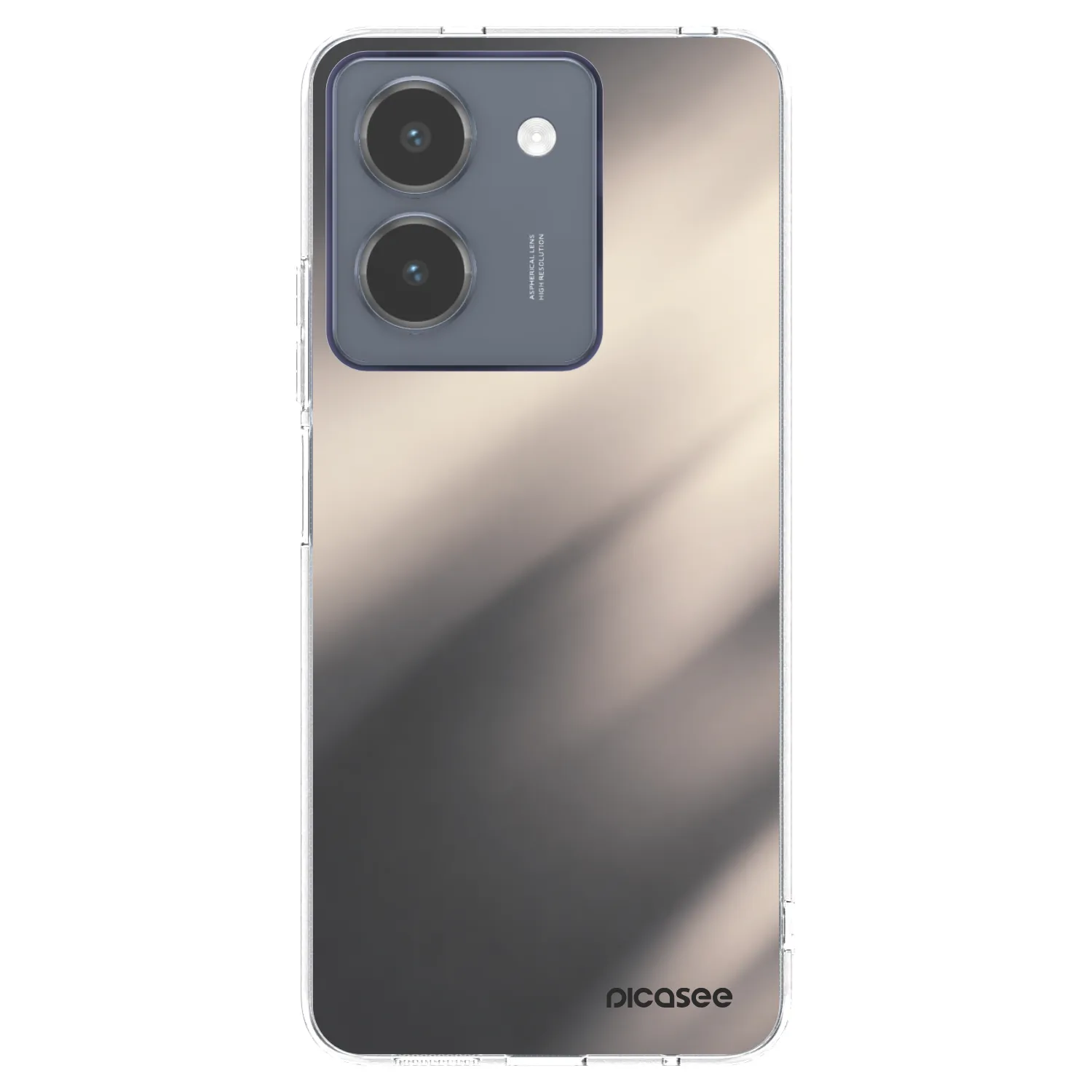 Picasee silikonový průhledný obal pro Vivo Y36 4G - Smoky Beige