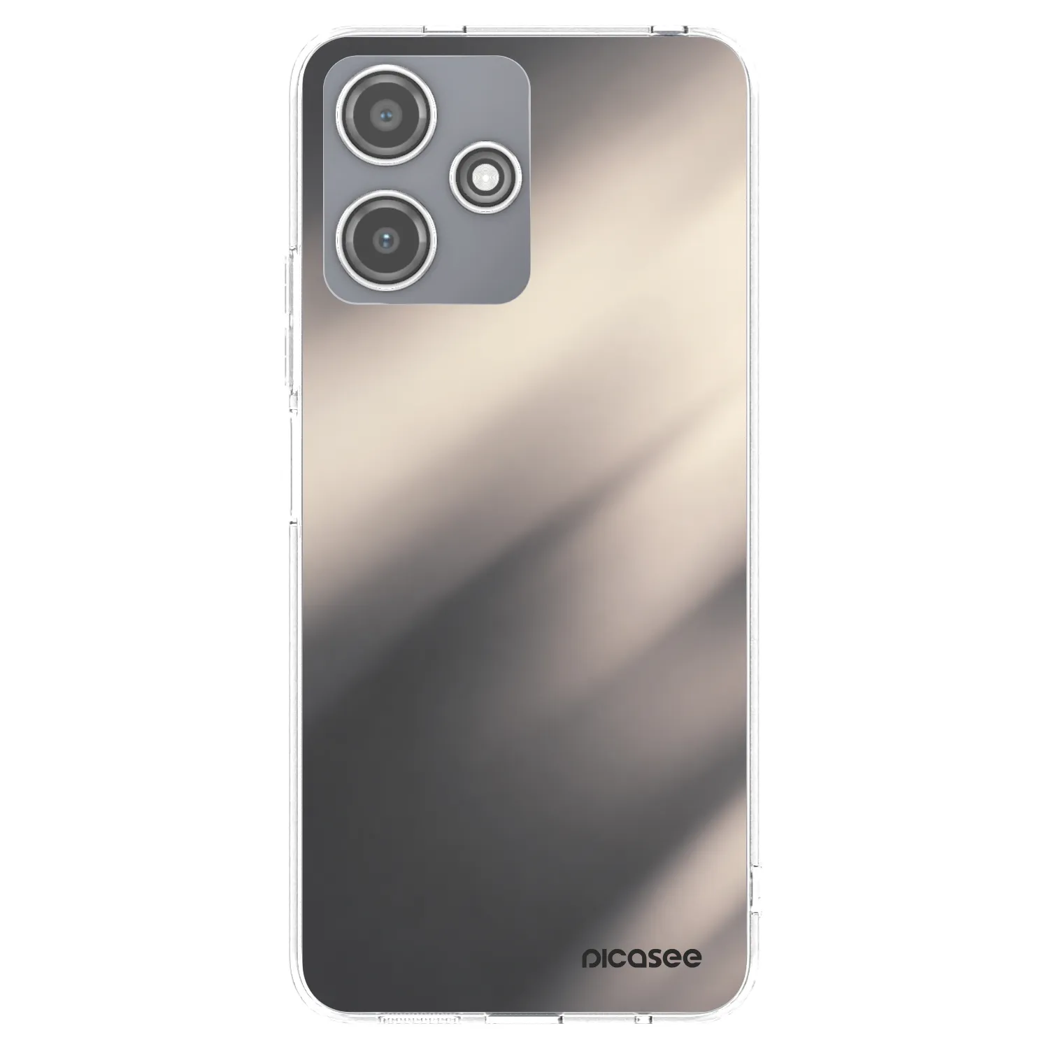 Picasee silikonový průhledný obal pro Xiaomi Redmi 12 5G - Smoky Beige